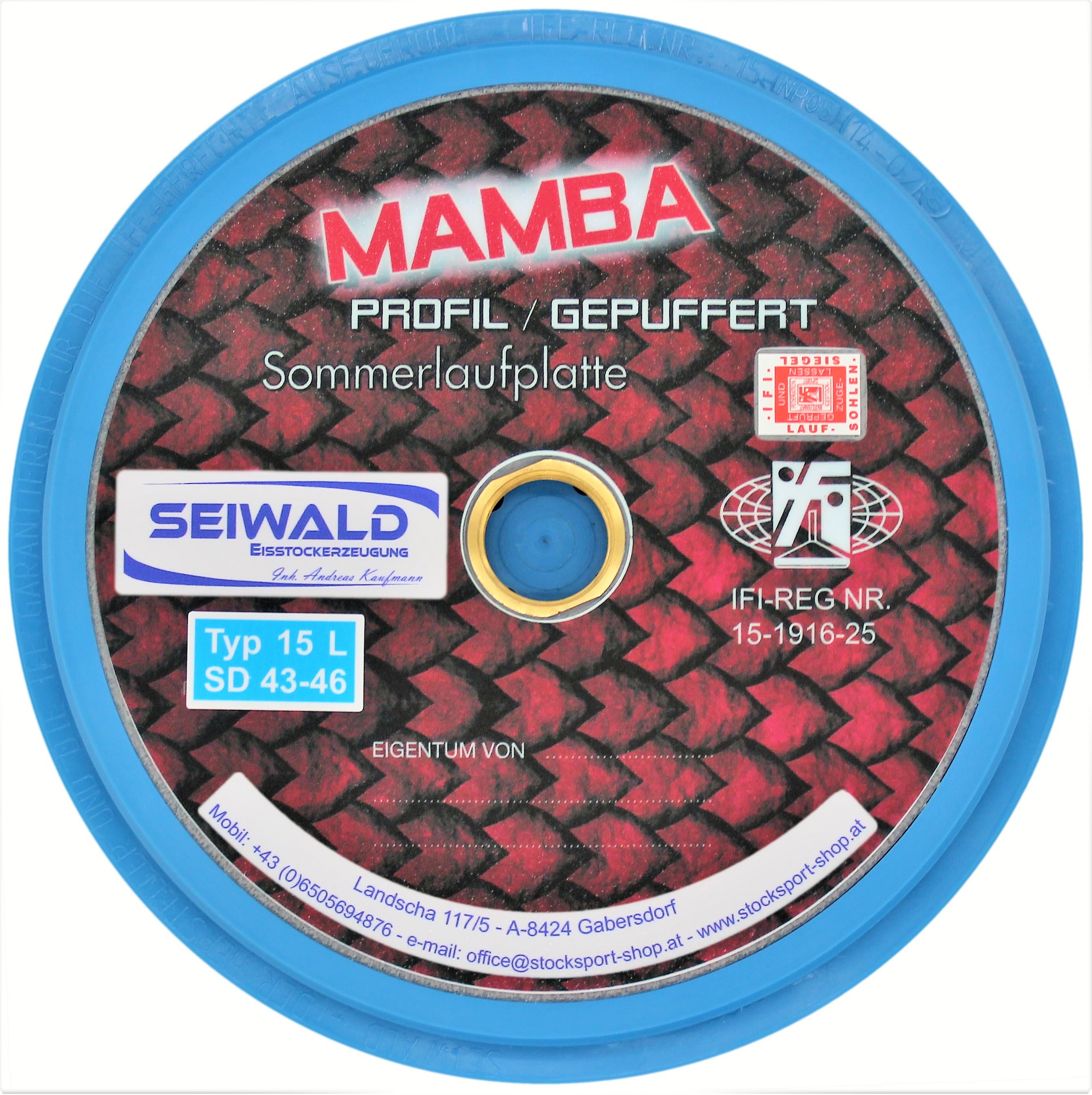 SEIWALD Mamba Profil / Langsame Mass und Stockplatte