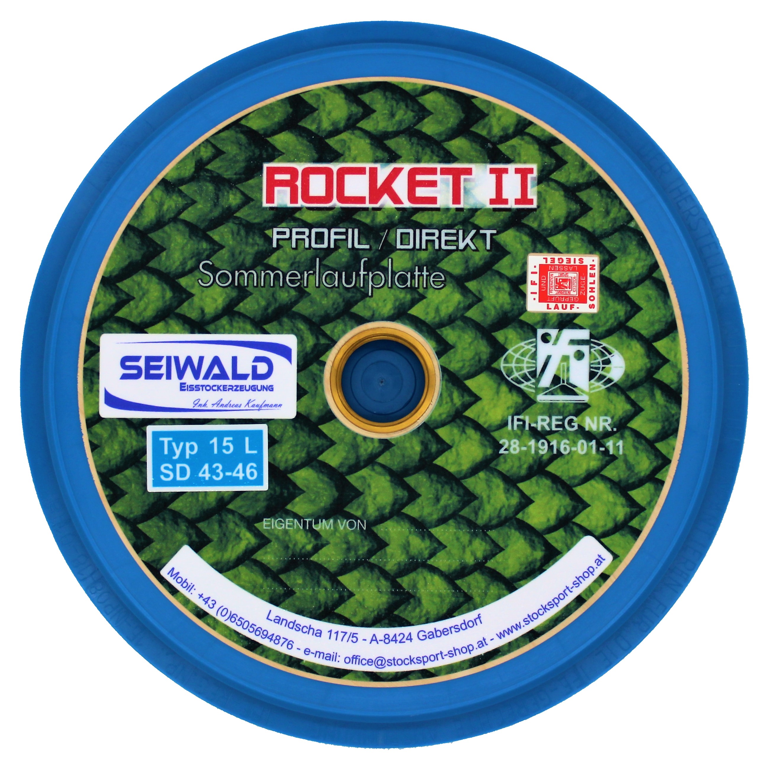 SEIWALD Rocket II Profil / Sehr schnelle Stockplatte - zum Schließen ins Bild klicken